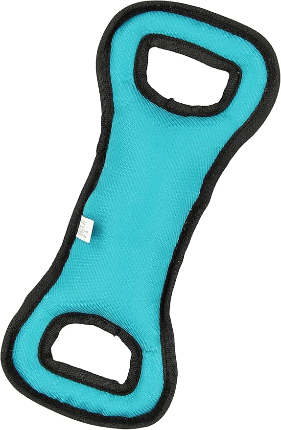 Zubaz NFL Team Logos and Colors Tug Dental Toy with Squeaker for Dogs & Cats, Miami Dolphins