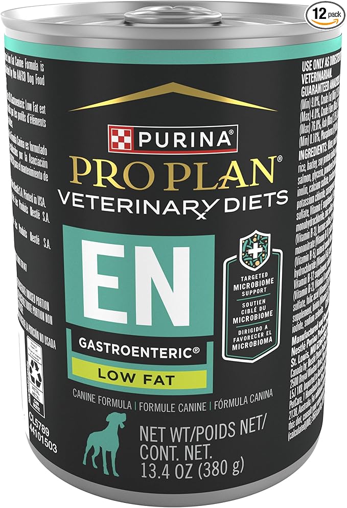 Purina Pro Plan Veterinary Diets EN Gastroenteric Low Fat Canine Formula Wet Dog Food - (Pack of 12) 13.4 oz. Cans