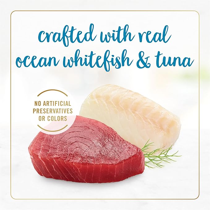Fancy Feast Purina Grilled Wet Cat Food Ocean Whitefish and Tuna Feast in Wet Cat Food Gravy - 3 oz. Cans (Pack of 48)