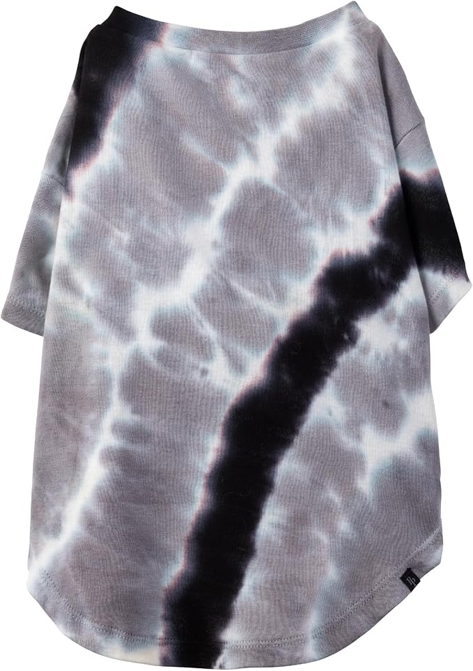 Pet Passion Toby II - The Perfect Tee, 3 Pack Short Sleeve Pet T-Shirt 100% Organic Cotton Tees Clothes for Small, Medium, Large Dogs, Black Sand Tie Dye, XX-Large (70-110 lbs)