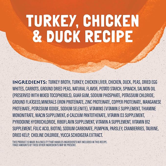 Natural Balance Original Ultra Platefulls Adult Grain-Free Wet Cat Food, Turkey, Chicken & Duck Recipe in Gravy, 3 oz (Pack of 24)