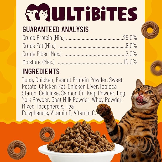 9 oz Tuna Cat Treats Savory Aroma for Picky Eaters Chicken Flavor Cat Training Treats Cat Treats for Indoor Cats