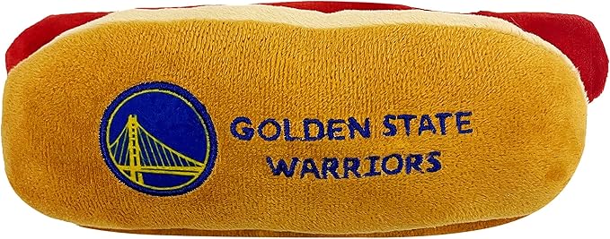 NBA Golden State Warriors HOT Dog Plush Dog & CAT Squeak Toy - Cutest HOT-Dog Snack Plush Toy for Dogs & Cats with Inner Squeaker & Beautiful Basketball Team Name/Logo
