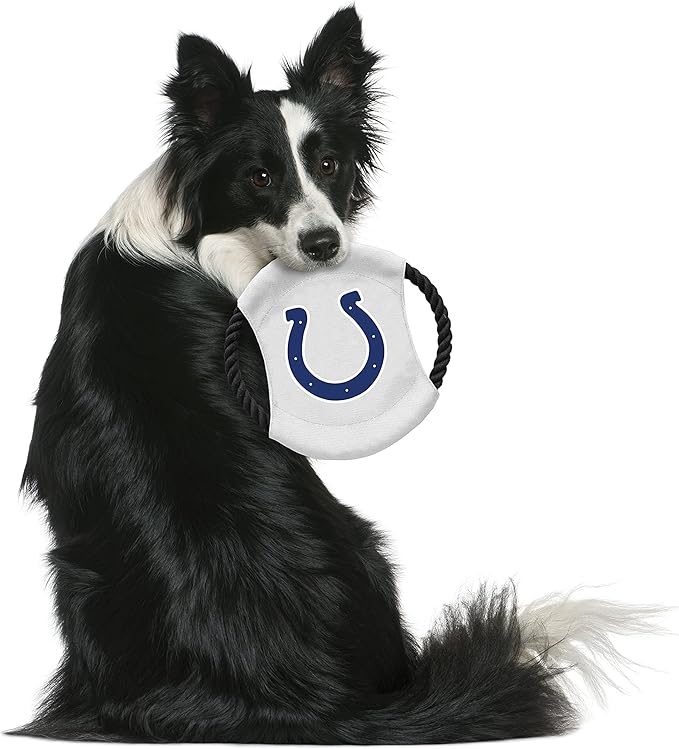Littlearth NFL Unisex NFL Sock Monkey and Flying Disc Pet Toy Combo Set