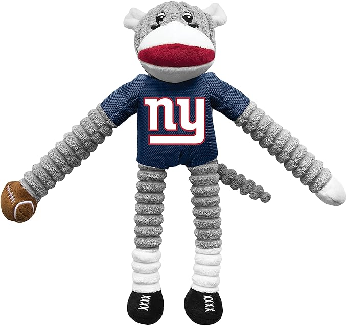 Littlearth NFL Philadelphia Eagles Sock Monkey Pet Toy, Team Color, One Size