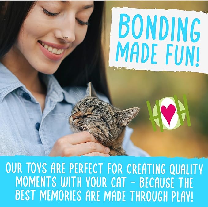 HuggleKats Cat Toys - Kitten Toys for Bored Indoor Cats, Perfect for Moving, Exercise, Biting & Chewing - Sardines (3 Pack)