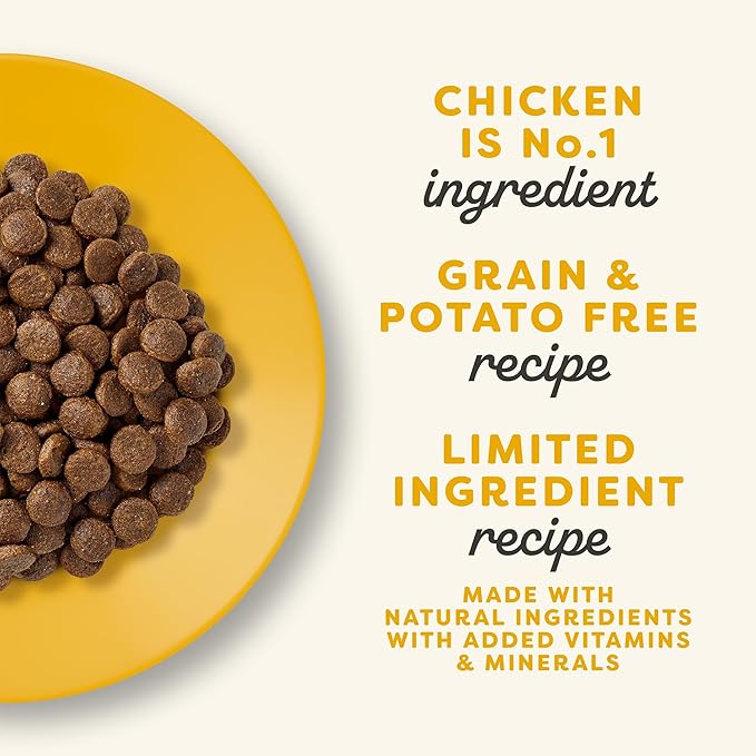 Applaws Complete Dry Kitten Food, Grain-Free, Limited and Natural Ingredients, Added Vitamins & Minerals, High Protein, Supports Digestion, Chicken Recipe (4 Pound Bag)