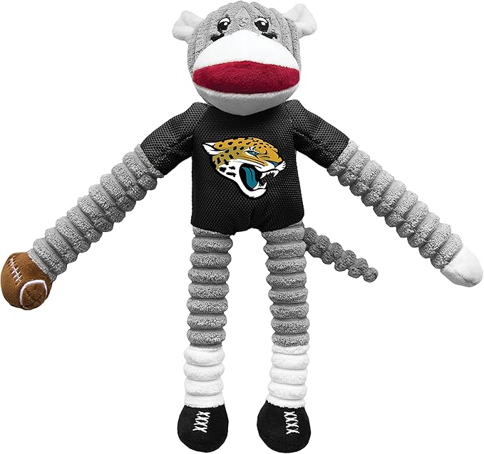 Littlearth NFL Philadelphia Eagles Sock Monkey Pet Toy, Team Color, One Size
