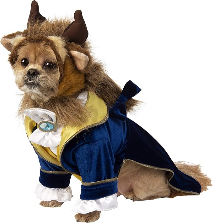 Disney's Beauty & The Beast: Beast Pet Costume for For Dogs or Cats by Rubies, Small