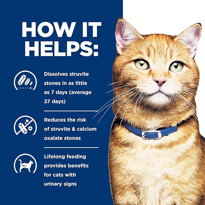 Hill's Prescription Diet c/d Multicare Urinary Care Wet Cat Food, Tuna & Vegetable Stew, 2.9 oz. Cans, 24-Pack