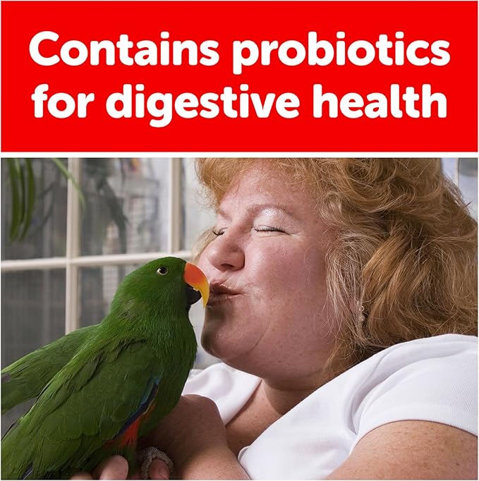 3-D Pet Products Natural Premium Parrot Food - Complete Nutritional Mix with Natural Fruits, Nuts & Veggies – 50% Fortified Pellets – No Artificial Colors (Pack of 2)