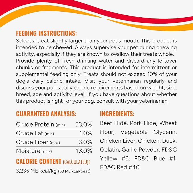 GOOD 'N' FUN Triple Flavor Blasts for All Dogs, 4 Ounces, Treat Your Dog to Long-Lasting Chews Made with Chicken Liver, Chicken & Duck