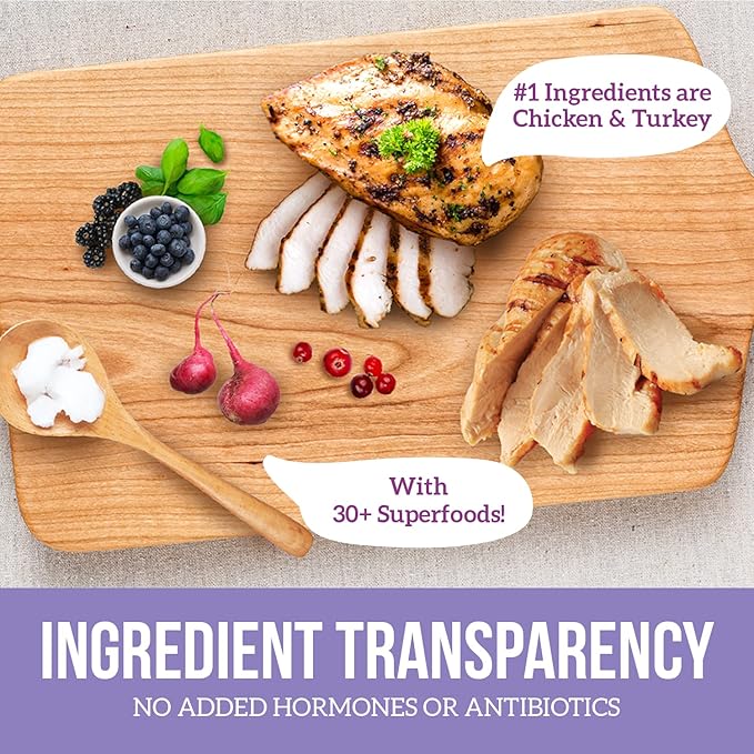 Health Extension Grain Free Chicken & Turkey Dry Dog Food - 30+ Superfoods and Probiotics for All Life Stages (10 lb)