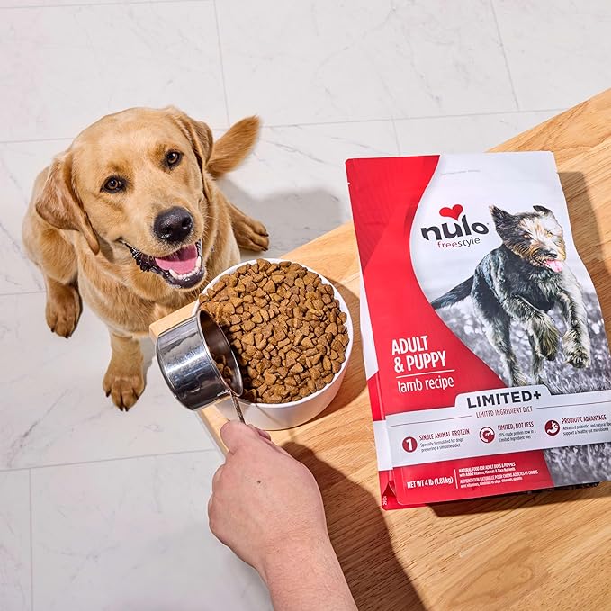 Nulo Freestyle Limited Ingredient Dry Dog Food - High Protein Lamb Recipe, Natural Grain Free Dog Food for Puppies & Adults, Small, Medium and Large Breed Kibble, 24lb Bag