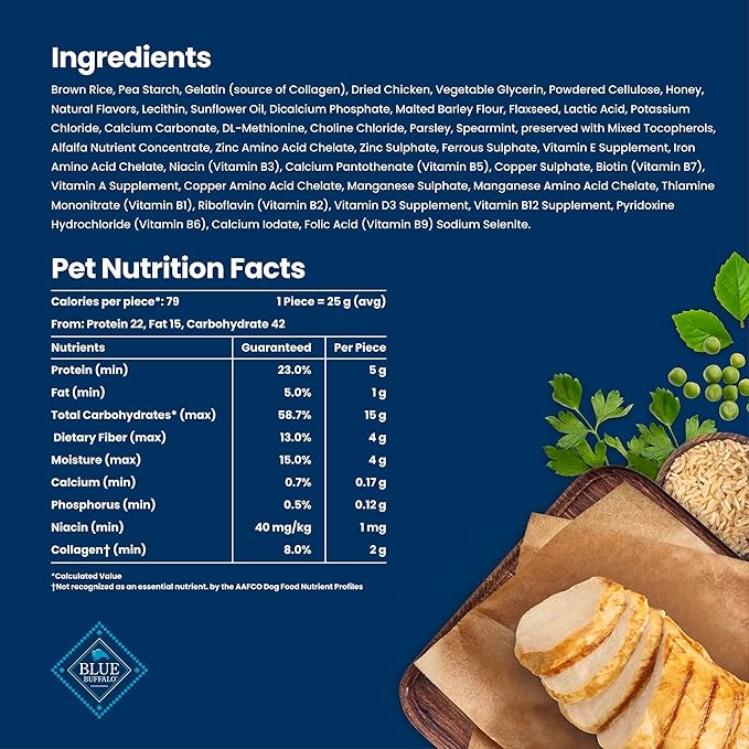 Blue Buffalo Medium Dental Chews Bundle, Natural Dog Treats Enhanced with Vitamins, Minerals, and Other Nutrients, Two 23 oz. Bags