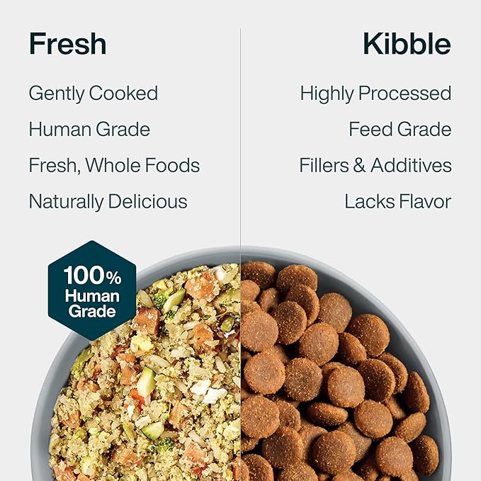 Just Food For Dogs Vet RX Frozen Fresh Prescription Dog Food, Human Grade, Vet Recommended Fresh Pet Meal or Toppers, Limited Ingredient, Prescription Diet, Hepatic Support 18 oz - 21 Pack