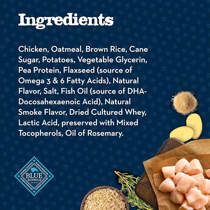 Blue Buffalo Baby Blue Training Treats Natural Puppy Soft Dog Treats, Savory Chicken 4-oz Bag (Pack of 6)