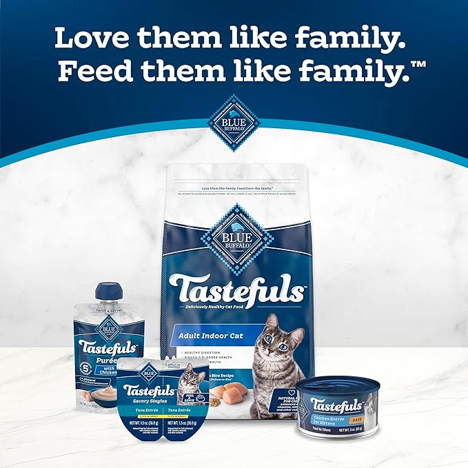 Blue Buffalo Tastefuls Wet Food for Kittens, Made with Natural Ingredients, Chicken Paté Entrée, 3oz Cans, 4Pack Trial Size