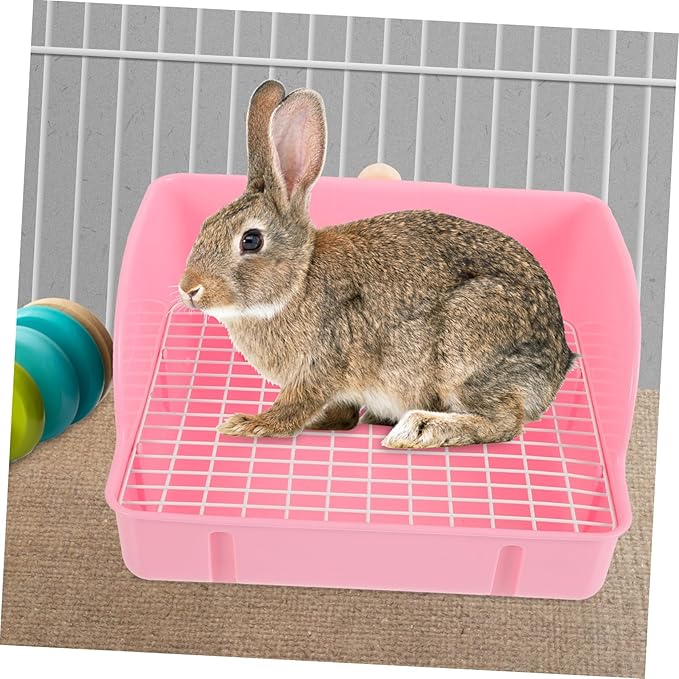 Large Plastic Rabbit Litter Box Pet Litter Box Easy Cleaning Guinea Pig