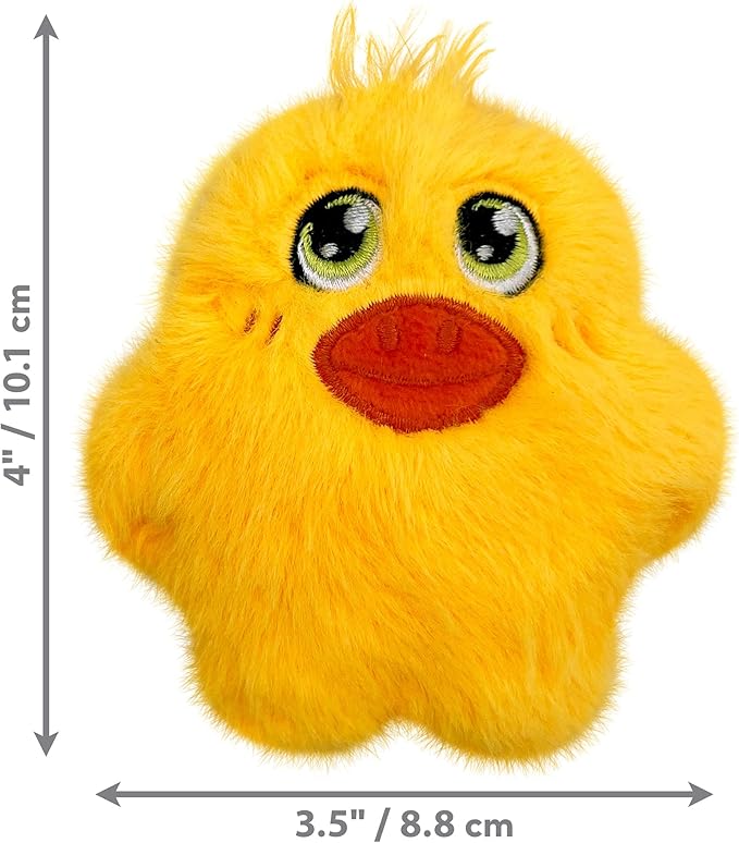 KONG Snuzzles Kiddos Mini Extra Small Dog Toy - Soft Plush Squeaky Toy for Small Dogs & Puppies (Duck/Pig Combo)
