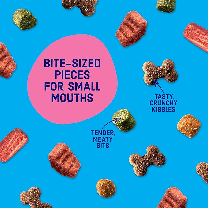 Kibbles 'n Bits Mini Bits Small Breed Dry Dog Food, Savory Bacon & Steak Flavor for Adult Dogs, 3.5 lb. Bag