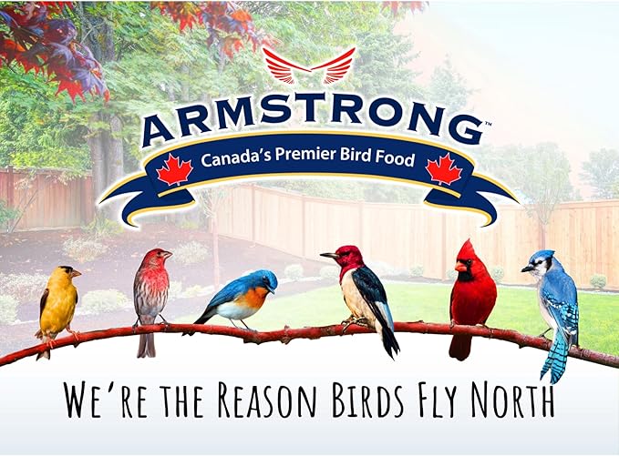 Armstrong Wild Bird Select Cardinal Blend, 4 lb Bag – High-Protein Wild Bird Seed Mix with Sunflower, Millet & Peanuts – Attracts Cardinals, Grosbeaks & Redpolls