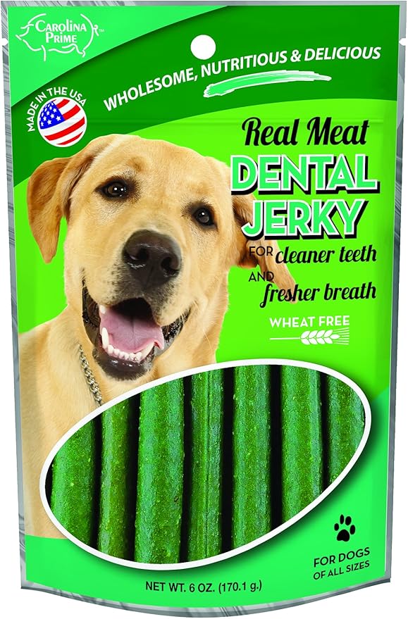 Carolina Prime Pet 40141 Dental Jerky Treat For Dogs ( 1 Pouch), One Size