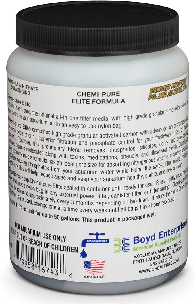 Boyd Enterprises ABE16743 Chemipure Elite for Aquarium, 11.74-Ounce