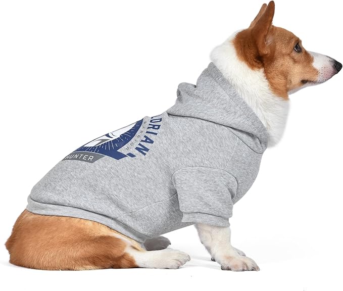 Star Wars for Pets The Mandalorian Dog Hoodie with Leash Attachment Hole, Officially Licensed Star Wars Dog Apparel, Machine Washable Polyester, Grey, Size Extra Large