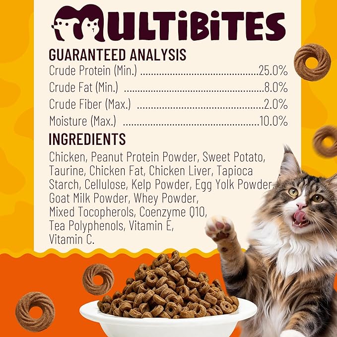 9 oz Taurine Cat Treats Taurine for Cats Chicken Flavor Cat Training Treats Cat Immune Support Healthy Cat Snacks