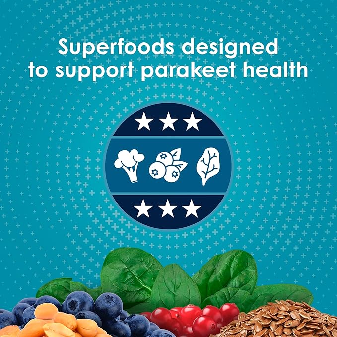Kaytee Forti-Diet Pro Health Nourish+Protect Parakeet Food,Comprehensive Nutrition Backed by Science,Digestive Health,Immune Support,4 pounds,(Pack of 2)