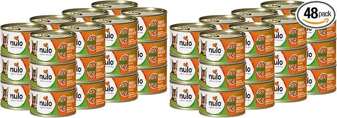 Nulo Turkey & Duck Grain-Free Minced Wet Canned Cat Food,3 Ounce,(Pack of 48)