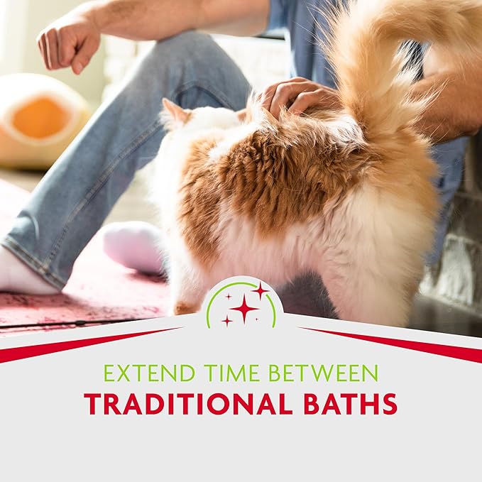 FURminator Tub-Free Deshedding Foam Comb, 3 Ounces, Grooming Comb for Cats Helps Freshen Coat and Reduce Odors with No Rinsing