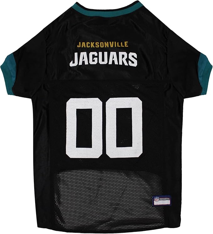 Pets First NFL Jacksonville Jaguars Dog Jersey, Size X-Large, Football Shirt Costume for Pet, Dog Sports T-Shirt, NFL Team Clothing for Cats, Licensed Pet Apparel Available in 7 Sizes and 32 Teams