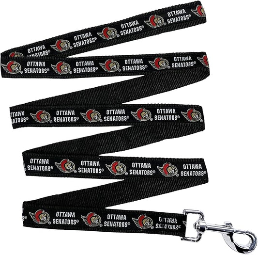 Pets First NHL Ottawa Senators Leash for Dogs & Cats, Walk Cute & Stylish! The Ultimate Hockey Fan Leash!, Large (6 ft Long x 1 in Width) (OTT-3031-LG)