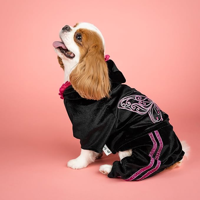 Doggy Parton Sparkle Butterfly Track Suit - M