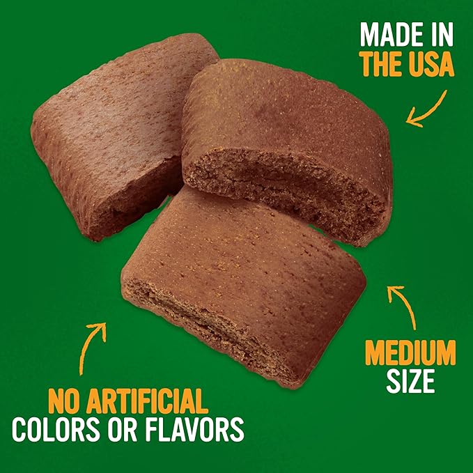 Blue Dog Bakery Softies, Soft & Chewy Peanut Butter Dog Treats, Medium Size, Healthy Treats, All Natural Ingredients,10 oz (Pack of 8)