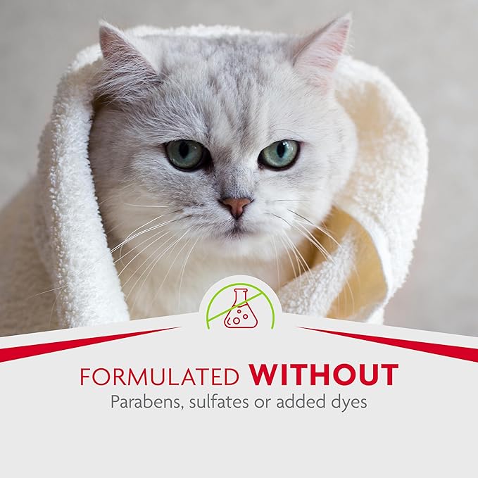 FURminator Tub-Free Deshedding Foam Comb, 3 Ounces, Grooming Comb for Cats Helps Freshen Coat and Reduce Odors with No Rinsing