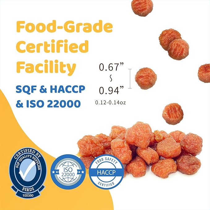 iPaw 2 Saver Combo Turkey Tots Dog Treats for Puppy Training, All Natural Human Grade Dog Treat, Hypoallergenic, Easy to Digest (Turkey Tots), 2 Packs
