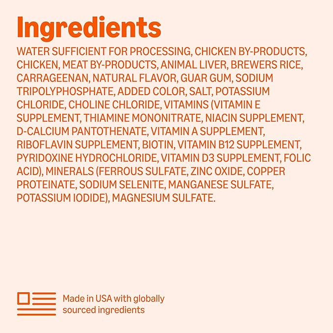 Amazon Basics Wet Dog Food, Poultry Loaf, Chicken Dinner, Made with Real Chicken, 13.2 oz can (Pack of 12)