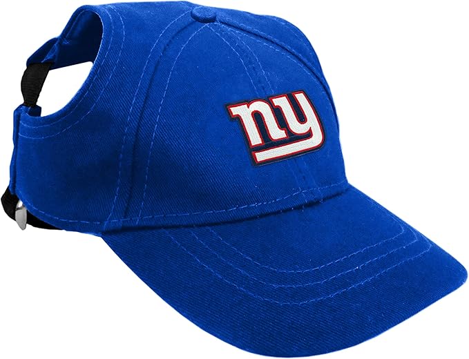 Littlearth NFL New York Giants Pet Baseball Hat, Team Color, X-Small
