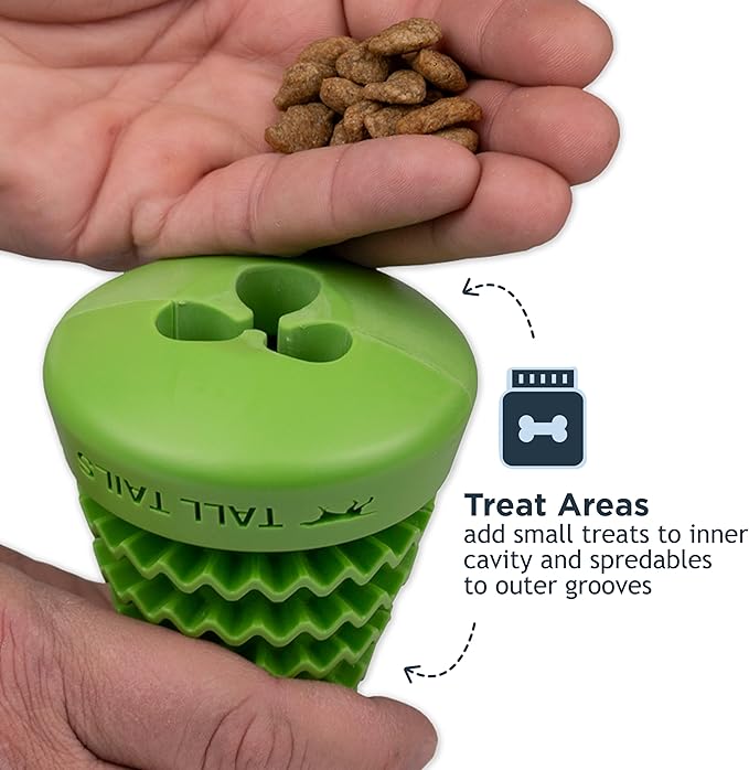 Tall Tails Natural Rubber Reward Interactive Dog Toy, Evergreen Tree