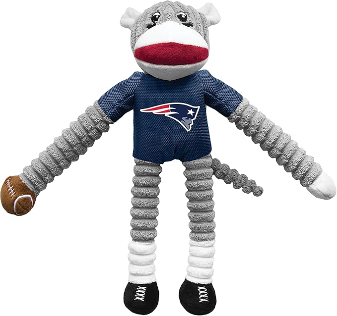 Littlearth NFL Philadelphia Eagles Sock Monkey Pet Toy, Team Color, One Size