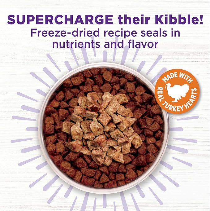 Wellness Bowl Boosters Bare,Dog Food Topper for Small,Medium,& Large Breeds,Grain Free,Natural,Freeze Dried,Turkey,4 Ounce Bag,(Pack of 2)