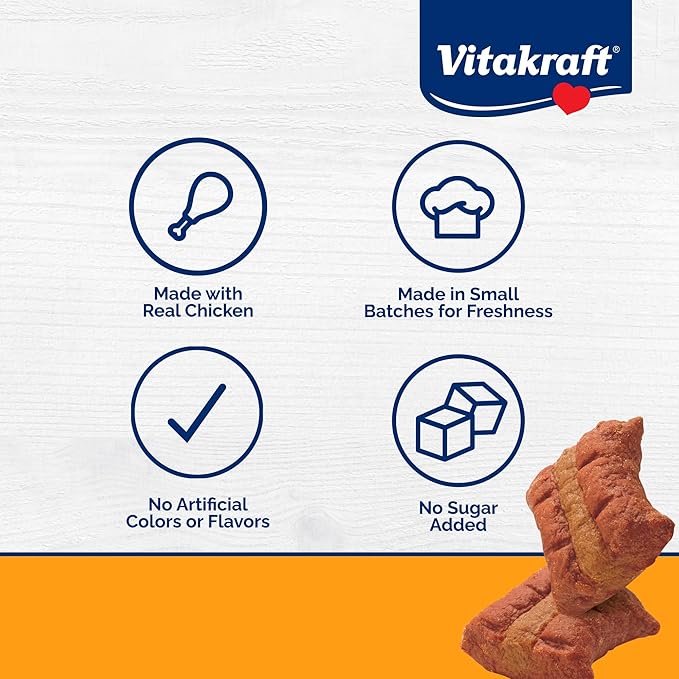 Vitakraft Meaty Morsels Dog Treat, Chicken with Beef and Carrots, 12.6oz Value Pack