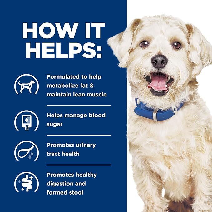 Hill's Prescription Diet w/d Multi-Benefit Digestive/Weight/Glucose/Urinary Management Wet Dog Food, Vegetable & Chicken Stew, 12.5 oz. Cans, 12-Pack