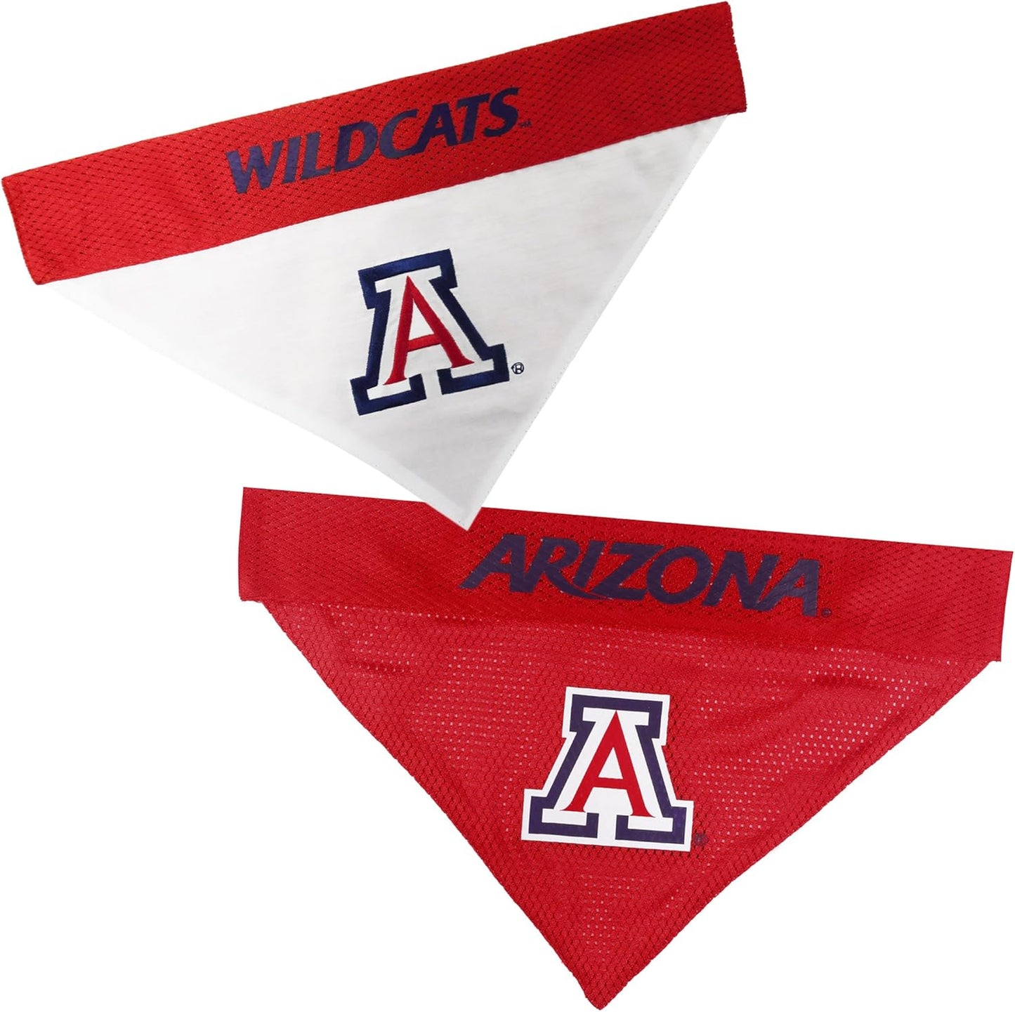 Pets First Collegiate Pet Accessories, Reversible Bandana, Arizona Wildcats, Large/X-Large