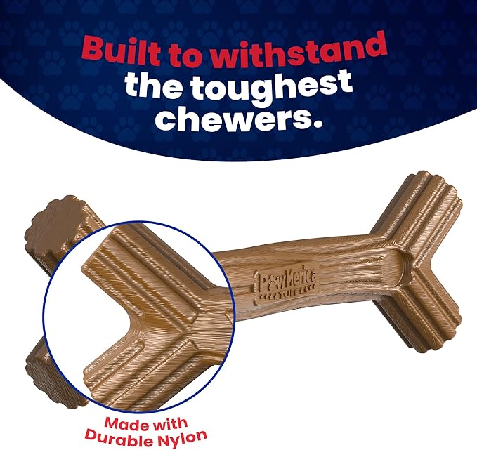 Stick – Indestructible Dog Toy for Aggressive Chewers – Durable Stick Toy for Chewing, Play & Gnawing – Helps Clean Teeth and Massage Gums – Pet-Safe & Made in USA (9 x 3 x 1.3 Inches)