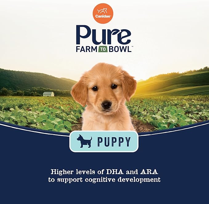Canidae Pure Farm to Bowl Wild-Caught Salmon & Sweet Potato, Puppy Dog Food, Grain-Free, 22lb