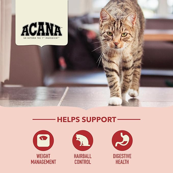 ACANA Dry Cat Food for Indoor Cats Indoor Entrée Chicken Turkey Whole Herring and Rabbit 4lb Bag